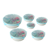 6 Pcs Coloré Stretch Réutilisable Bol En Silicone Wraps Alimentaire Cuisine De Stockage Conteneur Couverture Couvercle J