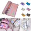 6 Pcs Fine Glitter Mermaid Imprimé Faux Cuir Feuille Synthétique Glitter En Cuir Artisanat Tissu Outil