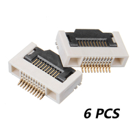6 PCS FPC 0.5MM H2.55 10P connecteur Flip Lower Interface Buttom Port pour FPV moniteur lunettes afficheur