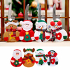 6 PCS Noël Santa Claus Vaisselle Titulaire Poche Xmas Dîner Couverts Sac Décor