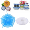 6 Pcs Stretch Silicone Alimentaire Bol Couverture De Stockage Wraps Joints Couvercles Réutilisables