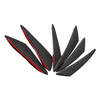 6 pcs Universel En Fiber De Carbone Spoiler Avant Bumper Fins Spoiler Canards Refit Car Spoiler Aile