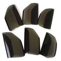 6 Pcs Voiture Arrière Feu arrière Lampe de Couverture Protecteur Autocollant Fumé Noir Auto Accessoires Pour Ford Mustan