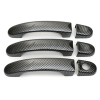 6 pcsensemble ABS Carbone 3 Poignées de Poignée de Porte Poignées Pour VW Transporter T5 T6 Caddy pour Vans