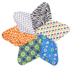 6 pièces 12 réutilisable charbon de bois bambou serviettes hygiéniques menstruelles protège-slip maternité ma