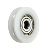 6 pièces 5x24x7mm U Notch Nylon rouleau de roue de poulie ronde pour roulement à billes de corde de 3.8mm