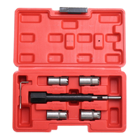 6 pièces Auto voiture Diesels Injector Seat Cutter Cleaner Réparation Kit doutils de retrait