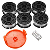 6 pièces de rechange de bobine dalimentation automatique de ligne de coupe pour les coupe-herbe Ryobi One AC14RL3A