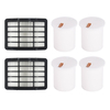 6 pièces de remplacement pour Shark nv500 pièces daspirateur accessoires filtres HEPA * 2 cotons filtrants * 4