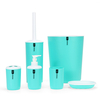 6 pièces en plastique accessoires de salle de bain ensemble porte-brosse à dents boîte de distributeur de dentifrice