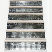 6 pièces escalier Riser décalcomanies brique mur carrelage Mural escalier autocollants auto-adhésif pour la maison escal