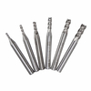 6 pièces HSS 4 flûte fraise en bout à tige droite 2 / 2.5 / 3/4/5 / 6mm fraise en bout CNC outil