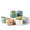 6 pièces jardin en céramique hibou plantes succulentes Pot de fleur Mini planteurs de plantes bureau à domicile jardin d