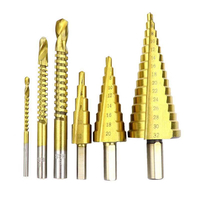 6 pièces pagode perceuse scie foret multi-fonction étape perceuse haute vitesse acier métal forage PVC plaque trou ouvre