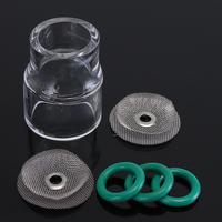 6 pièces TIG torche de soudage Kit de lentilles à gaz verre Pyrex tasse pour WP-9 & WP-17