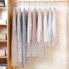 6 pièces/ensemble couvre-vêtements transparent suspendu vêtement robe vêtements costume manteau cache-poussière avec fer