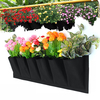 6 poches verticales plantes de jardin grandissent sacs muraux planteur fleur tissu Pot intérieur suspendu noir outils ma