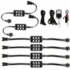 6 pods moto ATV RGB LED néon sous le kit de bande de lumière lueur lumières dambiance