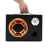 6 Pouces 12V 24V 220V Télécommande Bluetooth Carré En Cuir Voiture Audio Maison Subwoofer Puissance Haut-Parleur
