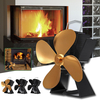 6 pouces silencieux Mini 4 lames EQ3-NK ventilateur de poêle cheminée feu chaleur économie dénergie Ecofan