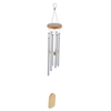 6 tubes dargent bois carillons éoliens maison jardin cour cloches décor