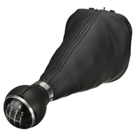 6 vitesse levier de vitesses bouton Gear Gear Gaiter Boot pour VW Touran Caddy MK2 en cuir