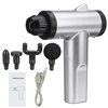 6 vitesses 3200R / MIN masseur à percussion électrique thérapie de relaxation musculaire pistolets de Massage avec 4 têt