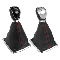 6 vitesses MT bouton de changement de vitesse de bâton de vitesse de voiture avec couvercle de coffre à poussière pour F