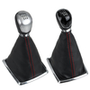 6 vitesses MT pommeau de levier de vitesse + couvercle de coffre à poussière pour Ford Focus 2005-2012