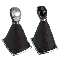 6 vitesses MT pommeau de levier de vitesse + couvercle de coffre à poussière pour Ford Focus 2005-2012
