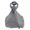 6 vitesses voiture changement de vitesse bouton Gaitor Boot PU cuir gris pour Audi A4 S4 B8 8K S-Line 2007-2015