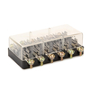 6 way support de boîte circuit auto voiture fusible agc & tube de jso porte-fusible multiple étanche à l