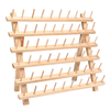 60 bobines fil à coudre support de stockage de fil à coudre titulaire de cônes de support en bois outil de couture