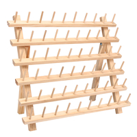 60 bobines fil à coudre support de stockage de fil à coudre titulaire de cônes de support en bois outil de couture