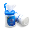 60 Pcs Portable 75% Alcool Lingettes Humides Seau Nettoyant Antiseptique Jetable Papier Mouchoir Stérilisation pour Soin