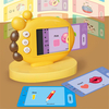 60 pièces anglais girafe lecteur de carte grand écran petite enfance Montessori éducation Mini lettre Machine dappr