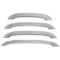 600D Bimini Top Boot Cover Storage Bag Sock Boat Shade No Frame Grey Pour 4BOW