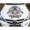 600x460mm capot de voiture capot crâne graphique décor vinyle autocollant autocollant étanche nouveau