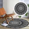 60/100/120 CM Mandela fleur tapis rond Non toxique inodore anti-dérapant tapis de sol rond pour cuisine lit canapé