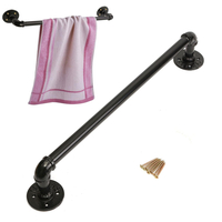  60cm rétro tubes industriels vêtements de porte-serviettes tige 