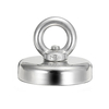 60mm 112Kg néodyme récupération aimant fort crochet plongée trésor chasse pêche en mer