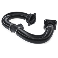 60mm tuyau de chauffage conduisant les pinces dévent de sortie dair de pièce en T 50-100cm pour Eberspacher