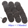 60pcs 1/8 pouce mandrin en fibre de verre renforcé de découpe roue pour Dremel
