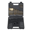 60pcs foret en métal enduit de titane HSS foret hélico dal en acier ensemble de briques outils