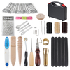 60pcs professionnel outils de bricolage en cuir pour la couture à la main couture des roues de travail estampage des out