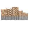 60pcs 1 / 1.5 / 2 / 2.5 / 3 / 3.5mm foret hélico dal de foret hélico dal de titane de HSS