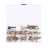 60pcs M5 vis à tête cylindrique à empreinte hexagonale colorée,  boulon à bois autotaraudeur 19-50mm avec kit de douilles