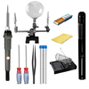 60W 110V / 220V 10 en 1 Kit de fer à souder électrique Soldering Sucker Loupe