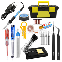 60W 110V 220V Kit De Fer À Souder Température Réglable Soudure Électrique Outils De Soudure Ensemble US EU Plug