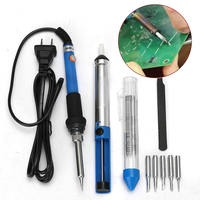 60w 110v kit de fer outil de démarrage de soudage de température réglable de soudure électrique